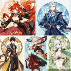 Asia|AR10|Mavuika+Neuvillette+Kazuha+Zhongli+Nahida|5 5-star characters|8-15 four-star characters|No birthday set, no email bound|Able to explore 100% |can log in normally immediately|Genshin Impact
