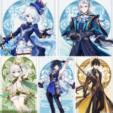 Asia|AR10|Furina+Neuvillette+Nahida+Yelan+Zhongli|5 5-star characters|8-15 four-star characters|No birthday set, no email bound|Able to explore 100% |can log in normally immediately|Genshin Impact