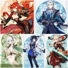 Asia|AR10|Mavuika+Neuvillette+Nahida+Yelan+Kazuha|5 5-star characters|8-15 four-star characters|No birthday set, no email bound|Able to explore 100%|can log in normally immediately|Genshin Impact