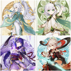 Asia|AR10|Zibai+Nahida+Raiden+Kazuha|4 5-star characters|8-15 four-star characters|No birthday set, no email bound|Able to explore 100%|can log in normally immediately|Genshin Impact