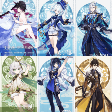Asia|AR10|Columbina Hyposelenia+Furina+Neuvillette+Nahida+Yelan+Zhongli|6 5-star characters|8-15 four-star characters|No birthday set, no email bound|Able to explore 100%|can log in normally immediately|Genshin Impact