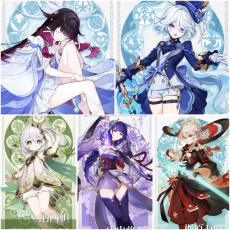 Asia|AR10|Columbina Hyposelenia+Furina+Nahida+Raiden+Kazuha|5 5-star characters|8-15 four-star characters|No birthday set, no email bound|Able to explore 100%|can log in normally immediately|Genshin Impact