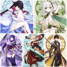 Asia|AR10|Columbina Hyposelenia+Nahida+Raiden+Kazuha+Zhongli|5 5-star characters|8-15 four-star characters|No birthday set, no email bound|Able to explore 100%|can log in normally immediately|Genshin Impact