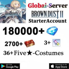 F[Global] 180000+ diamonds | Single DrawTicket x 2700+ | 5* Recruitment Ticket x 3 | Random 5* garment x 36 |80-100UR exclusive weapon|Android/iOS interoperability]