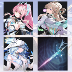 Asia lv 8| Aemeath + Lynae + The Shorekeeper + Aemeath Weapon | Random 4 stars |The novice pool is not used