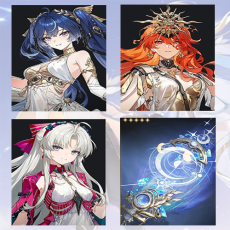 Asia lv 8| iuno + Augusta + Carlotta + iuno Weapon | Random 4 stars |The novice pool is not used