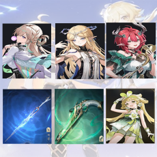 Asia| Lynae + Cartethyia + Ciaccona + Cartethyia Weapon + Ciaccona Weapon + verina | Random 4 stars |The novice pool is not used