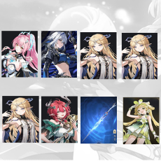 Asia lv 8| Aemeath + Galbrena + Cartethyia + Cartethyia + Cartethyia + Ciaccona + Cartethyia Weapon + verina | Random 4 stars |The novice pool is not used