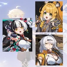 Asia|Female lv 4-10| Dialyn + Ju Fufu + Yixuan + Random 4-star character|Fast delivery