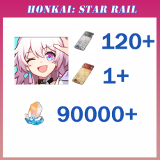 Asia| Female/Male | 90000+ Stellar Jade | Tar Rail Special Pass:1+ | Star Rail Special:120+ | No safety risk, immediate delivery