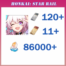 Asia| Female/Male | 86000+ Stellar Jade | Tar Rail Special Pass:11+ | Star Rail Special:120+ | No safety risk, immediate delivery