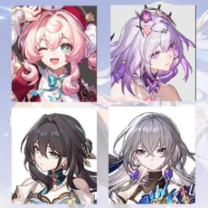 [Asia Female 4-10] Hyacine + Castorice + Ruan Mei + Bronya |  0-5 four-star characters |