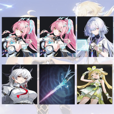 Asia lv 8| Aemeath + Aemeath + Mornye + Zani + Aemeath Weapon + verina | Random 4 stars |The novice pool is not used